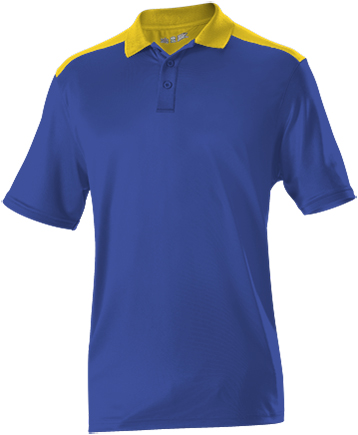 Adult Color Block Polo Shirt (Black,Navy,Red,Royal,White). Printing is available for this item.