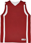 Adult Reversible Basketball Loose-Fit Tank Jersey (Graphite) & (A3XL,A2XL,AS - Cardinal)