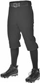 Adult/ Youth Double Knit Knicker Baseball Pants (Charcoal,Grey,White)