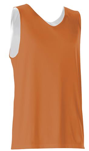 36 Pack Men's Reversible Mesh Jersey Tank - Orange / White main image 0