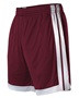 Women's Single Ply Basketball 8" Shorts No Pockets (Vegas Gold/White)