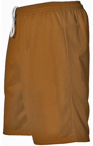 Adult eXtreme Mesh Athletic 7" Shorts No Pockets (AXL - Texas Orange)