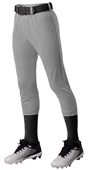 Alleson Youth Pull-On Baseball Pant W/Belt Loops (Grey or White)