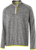 Womens 1/4 Zip Heather Pullover Top (Black,Yellow,Lime,navy,Orange,Pink,Purple,Royal,Red)