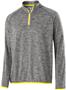 Womens 1/4 Zip Heather Pullover Top (Black,Yellow,Lime,navy,Orange,Pink,Purple,Royal,Red)