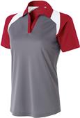 Womens Snag-Resistant Polo Shirt (Graphite with Black,Carbon,Forest,Maroon,Navy,Royal,Red)