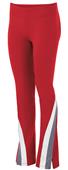 Womens/ Girls Zippered-Leg, Wide Waistband Warm-Up Pants
