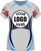 Womens/Girls V-Neck Alien Cool Performance Sublimated Jersey