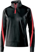 Womens 1/4 Zip, Front Pockets Pullover Jacket (Black,Forest,Graphite,Maroon,Navy,Royal,Red)