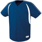 High Five Mens Youth Impact Full-Button Baseball Jerseys