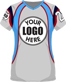 Womens/Girls V-Neck Swoop Cool Performance Sublimated Jersey