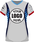 Womens/Girls V-Neck Tracker Unit Cool Performance Sublimated Jersey