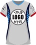 Sublimated Womens/Girls V-Neck Jersey - Custom "TrackerUnit" Cool Performance Tee