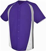Youth 2-Color, Full-Button Baseball Jersey