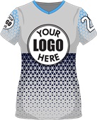 Womens/Girls V-Neck Triangles Cool Performance Sublimated Jersey