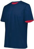 Adult Short Sleeve Mesh 2-Layer Reversible Jersey (Navy,Graphite,Purple)