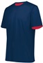 Adult Short Sleeve Mesh 2-Layer Reversible Jersey (Navy,Graphite,Purple)