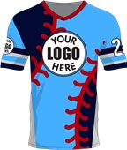 Unisex V-Neck Baseball Cool Performance Sublimated Jersey