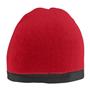 Adult, 2-Tone, Contasting Bottom Stripe, Knit Beanie (Maroon,Grey,Red,Forest,Purple)