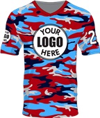 Unisex V-Neck Camo Cool Performance Sublimated Jersey