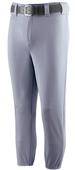 Youth Zip Fly, 2-Snaps, Reinforced Knees, Back Pocket Baseball/Softball Pants