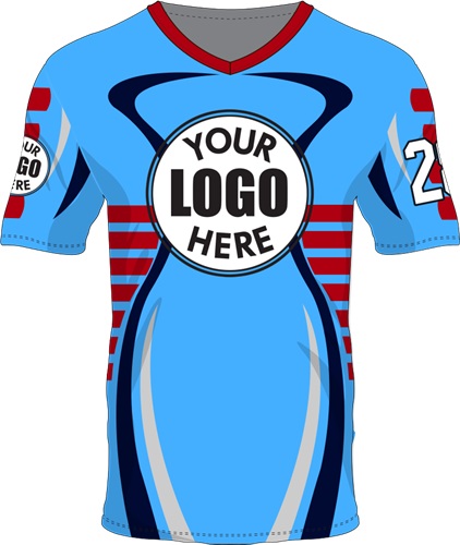 Custom Sublimated V-Neck Jersey - Unisex "Cobra" Cool Performance Tee