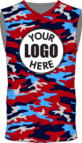 Custom Sublimated Basketball Jersey - Unisex "Camo" Cool Performance Tank