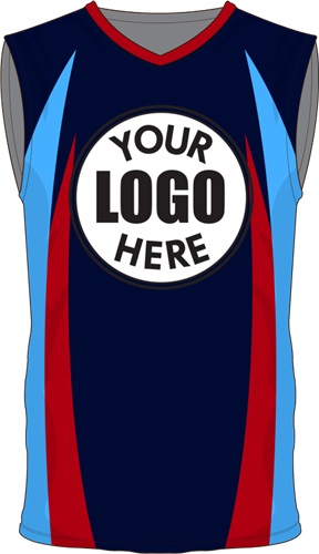 Custom Sublimated Basketball Jersey - Unisex "Wavepoint" Cool Performance Tank