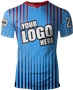 Custom Sublimated V-Neck Jersey - Unisex "Rays" Cool Performance Tee