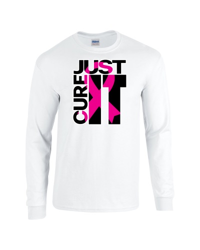 Epic Just Cure It Long Sleeve Cotton Graphic T-Shirts. Free shipping.  Some exclusions apply.