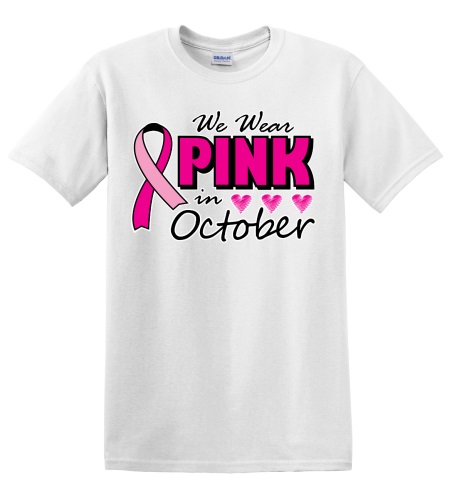 Epic Adult/Youth Pink October Cotton Graphic T-Shirts. Free shipping.  Some exclusions apply.