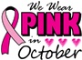 Epic Ladies Pink October V-Neck Graphic T-Shirts