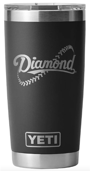MAC カラーアウトラウドホリデーボールド Diamond Dugout Rambler Seam Logo YETI 20 oz. Tumbler With Slider