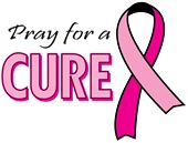 Epic Ladies Pray for a Cure V-Neck Graphic T-Shirts