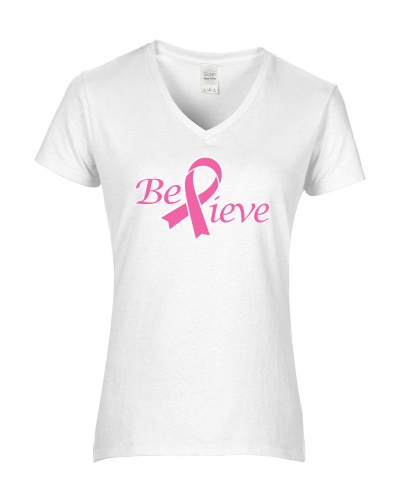 Epic Ladies Believe V-Neck Graphic T-Shirts. Free shipping.  Some exclusions apply.