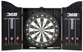 Recreational Dartboard Cabinet Set (Black) CABSET2022W