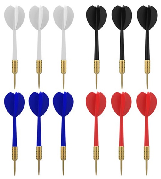 Accudart 12pk Recreational Steel Tip Darts DA1222W Playground