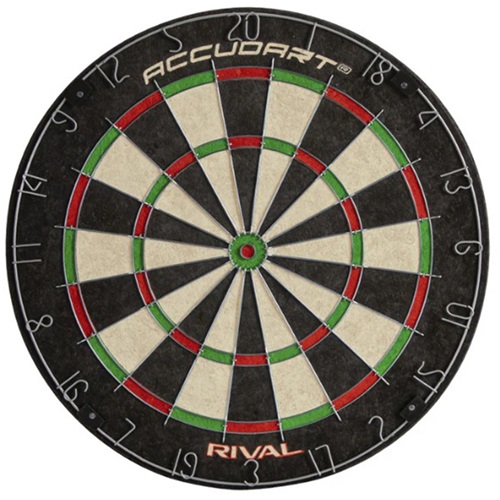 Accudart Rival Bristle Dartboard DA8000W Playground Equipment and Gear