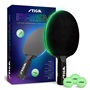 Stiga PRISM LED Color Changing Ping Pong Racket Set T1200