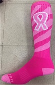 Over-The-Calf Breast Cancer Vortex Ribbon Socks PAIR