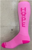Over-The-Calf Breast Cancer Hope Ribbon Socks PAIR
