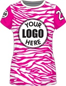 Sublimated Womens/Girls All-Sport Jersey - Custom "Wild" Cool Performance Crew