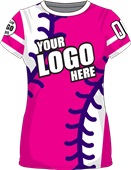 Sublimated Womens/Girls All-Sport Jersey - Custom "Baseball" Cool Performance Crew