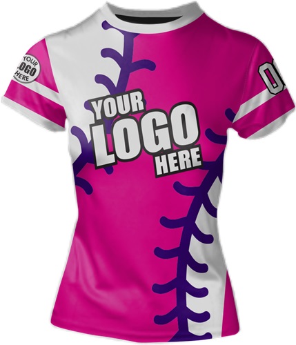 Sublimated Womens/Girls All-Sport Jersey - Custom "Stitched" Cool Performance Crew