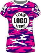 Womens/Girls Crew Camo Cool Performance Sublimated Jersey