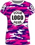 Sublimated Womens/Girls All-Sport Jersey - Custom "Camo" Cool Performance Crew