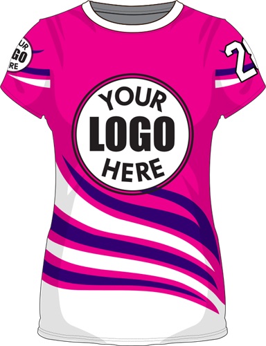 Sublimated Womens/Girls All-Sport Jersey - Custom "Fire" Cool Performance Crew