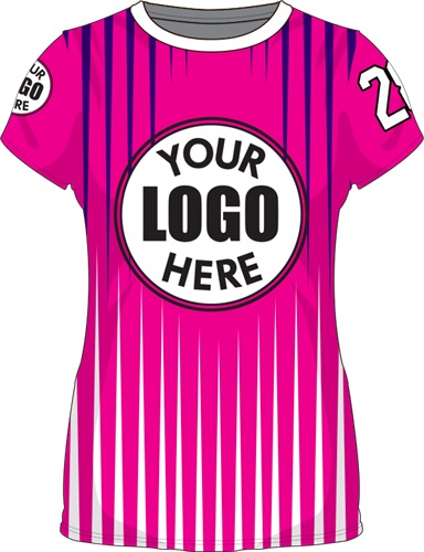 Sublimated Womens/Girls All-Sport Jersey - Custom "Rays" Cool Performance Crew