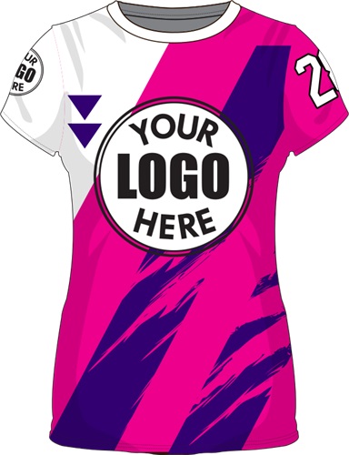 Sublimated Womens/Girls All-Sport Jersey - Custom "ScratchedUp" Cool Performance Crew