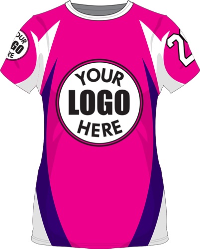 Sublimated Womens/Girls All-Sport Jersey - Custom "Wavepoint" Cool Performance Crew